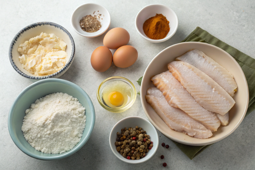 Rockfish batter ingredients