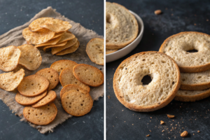 Bagel chip vs rye chip texture