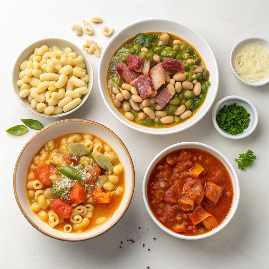 What is the difference between pasta fazool and fagioli?